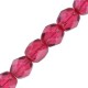 Czech Fire polished facet kralen 4mm Crystal ruby red 00030